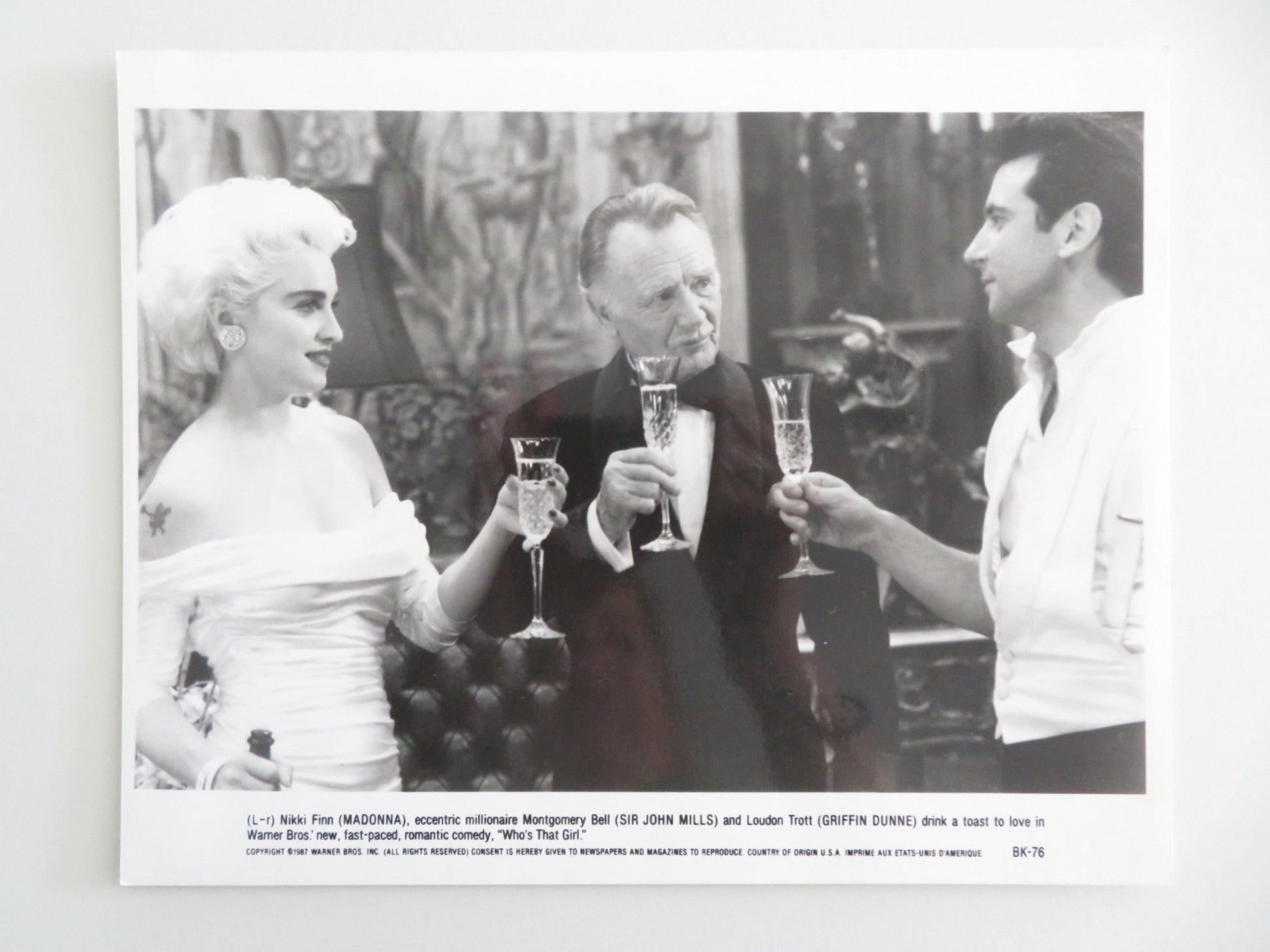 WHO'S THAT GIRL MOVIE STILL PHOTO LOT OF 7 MADONNA GRIFFIN DUNNE 1987 Movie posters