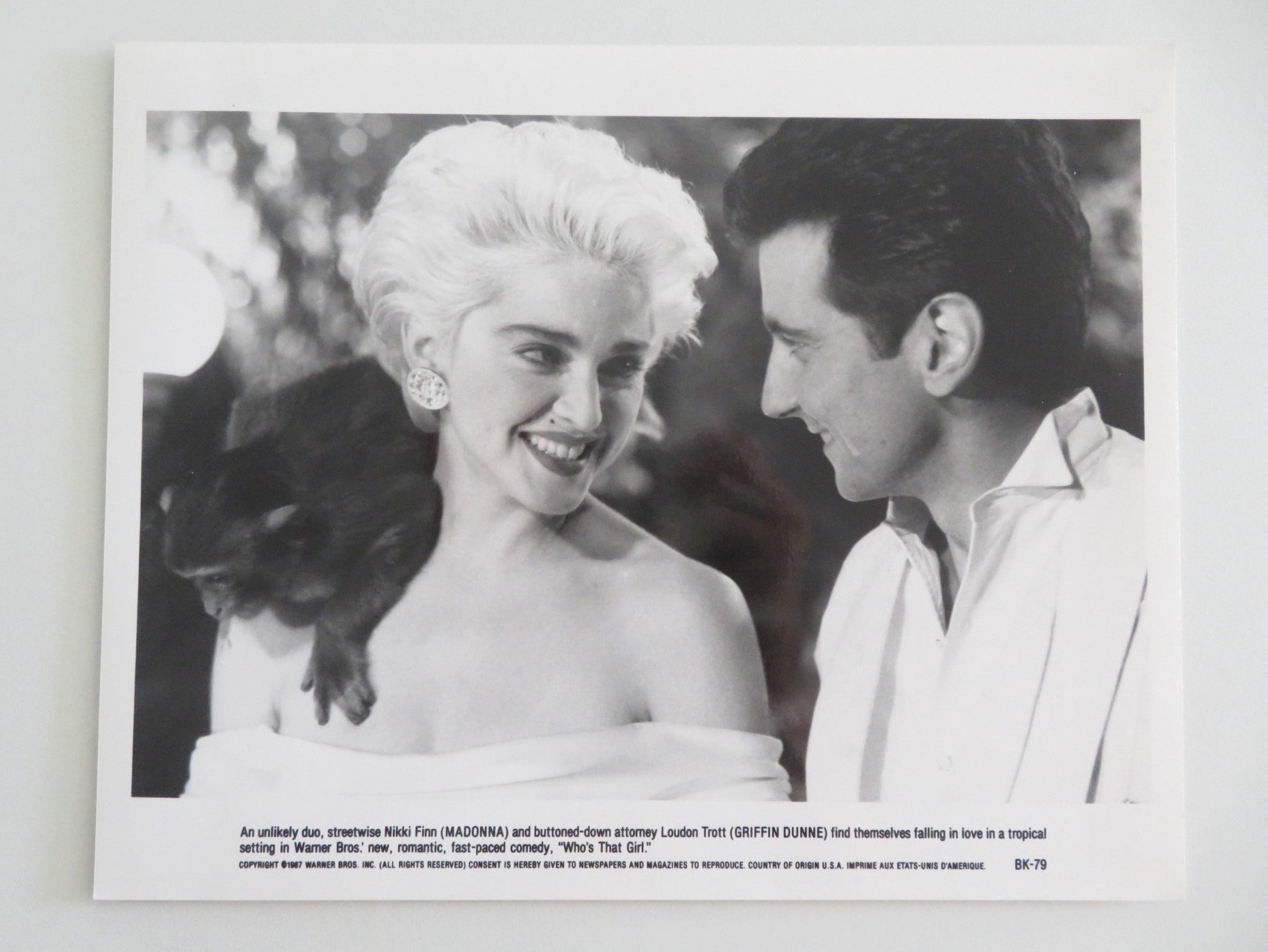 WHO'S THAT GIRL MOVIE STILL PHOTO LOT OF 7 MADONNA GRIFFIN DUNNE 1987 Movie posters