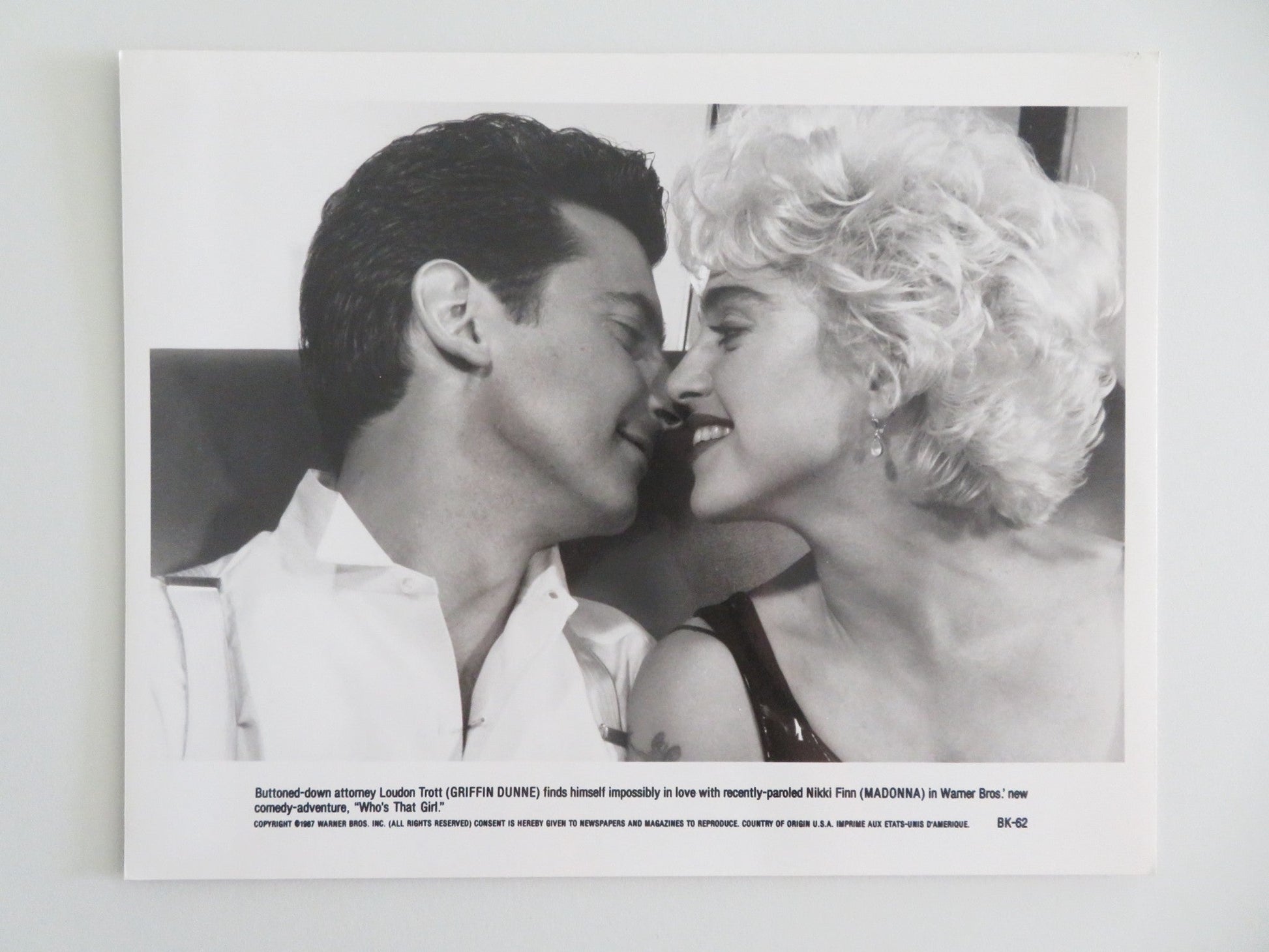 WHO'S THAT GIRL MOVIE STILL PHOTO LOT OF 7 MADONNA GRIFFIN DUNNE 1987 Movie posters