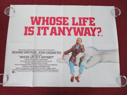 Whose Life Is It Anyway? UK Quad Rolled Poster Richard Dreyfuss 1981 Movie posters
