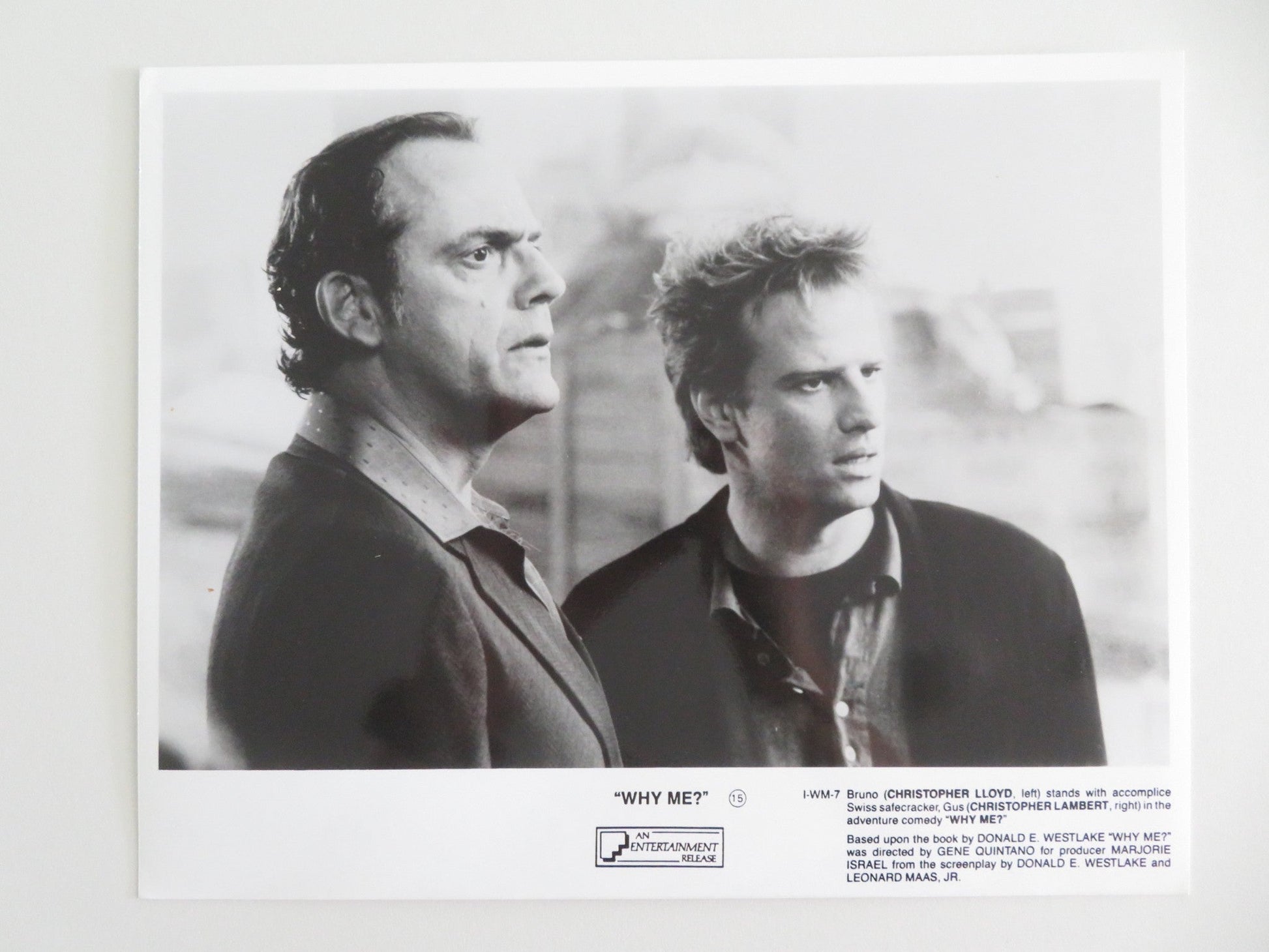 WHY ME? MOVIE STILL PHOTO LOT OF 4 CHRISTOPHER LLOYD CHRISTOPHER LAMBERT 1990 Movie posters