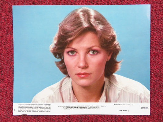 WHY WOULD I LIE? - 8 LOBBY CARD TREAT WILLIAMS LISA EICHHORN 1980 Rendezvous Cinema Movie posters