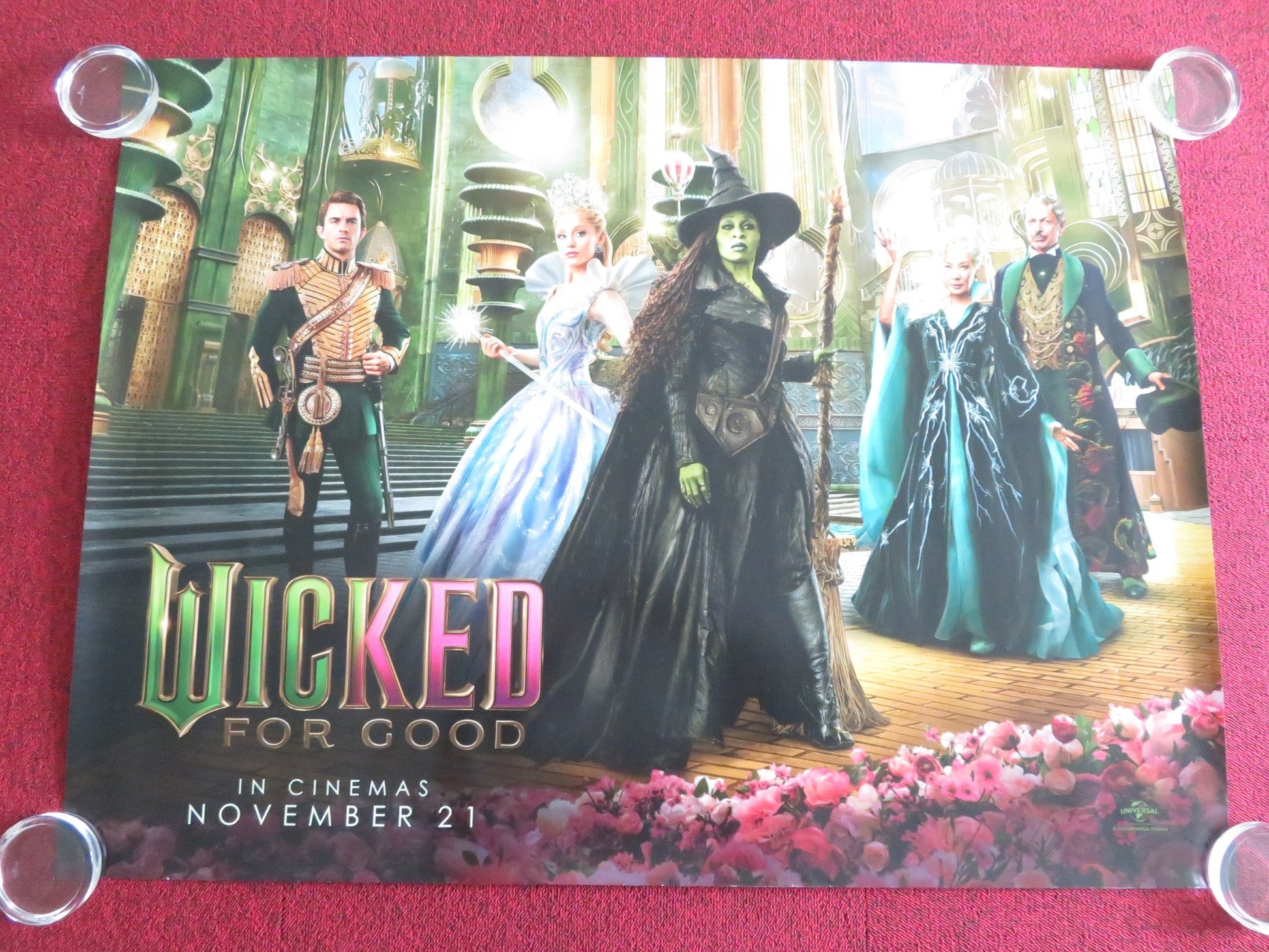 Wicked: For Good - B UK Quad Rolled Poster Cynthia Erivo Ariana Grande 2025 Movie posters