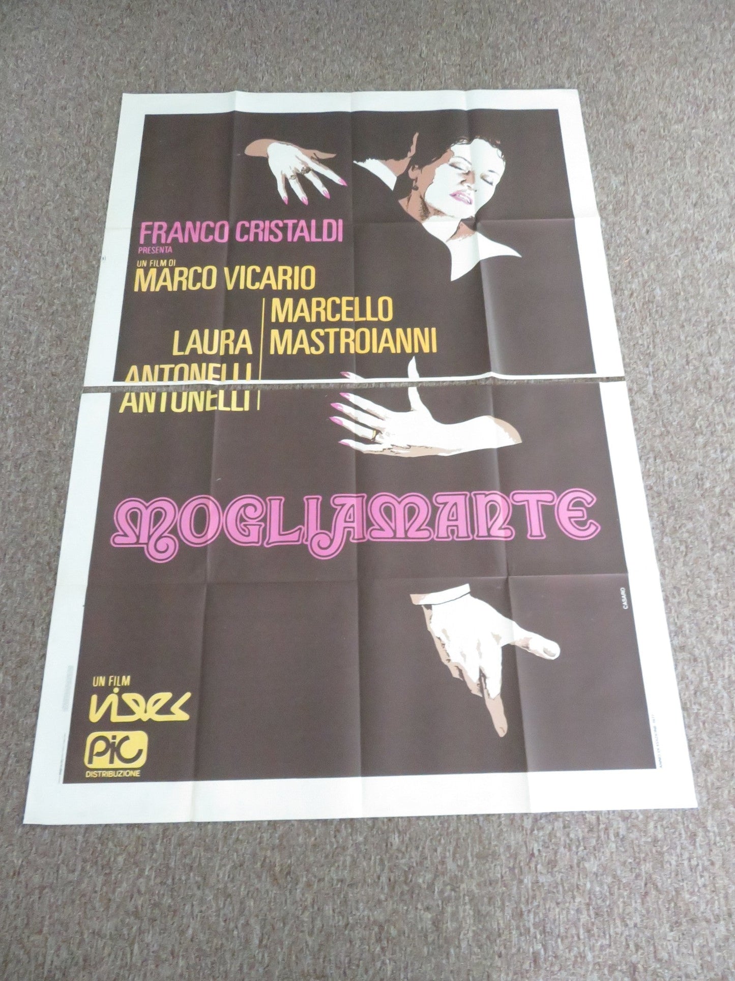 WIFEMISTRESS ITALIAN 4 FOGLIO POSTER LAURA ANTONELLI MARCELLO MASTROIANNI 1977 Movie posters