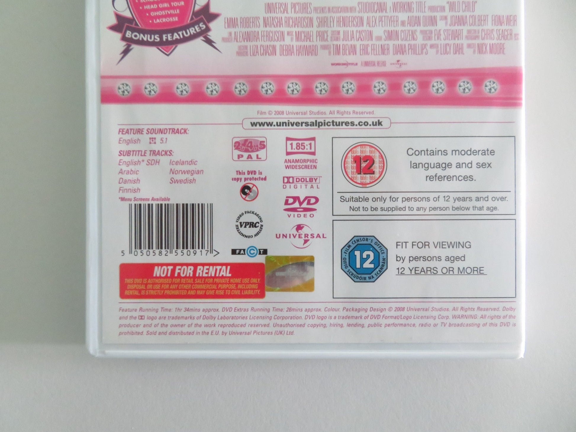 WILD CHILD (DVD) EMMA ROBERTS LEXI AINSWORTH 2008 REGION 2, 4, 5 Movie posters