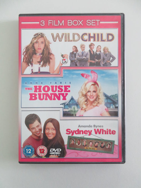 Wild Child / The House Bunny / Sydney White - 3 film box set (DVD) Region 2 Movie posters