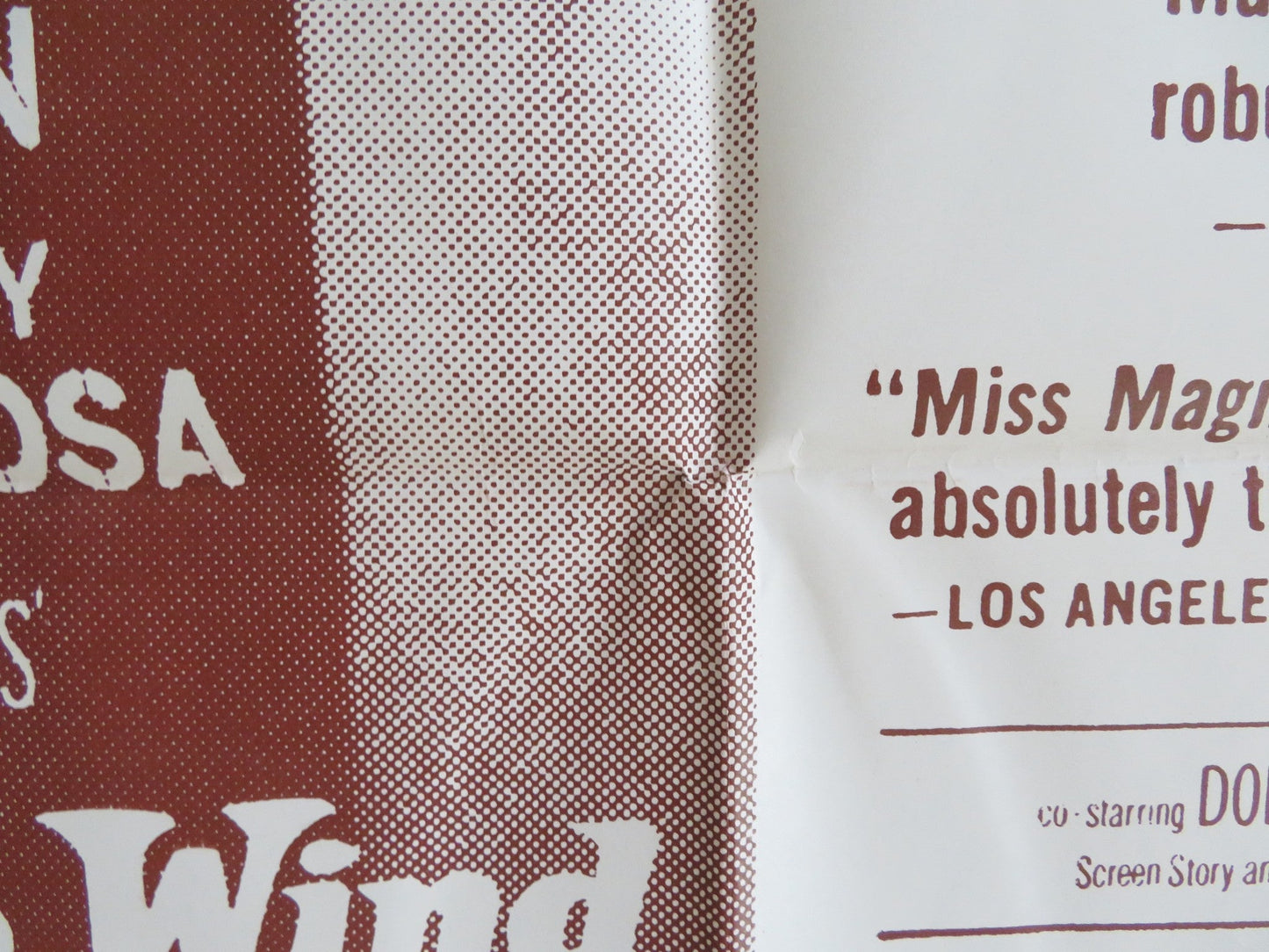 WILD IS THE WIND FOLDED US ONE SHEET POSTER ANNA MAGNANI ANTHONY QUINN 1957 Rendezvous Cinema Movie posters