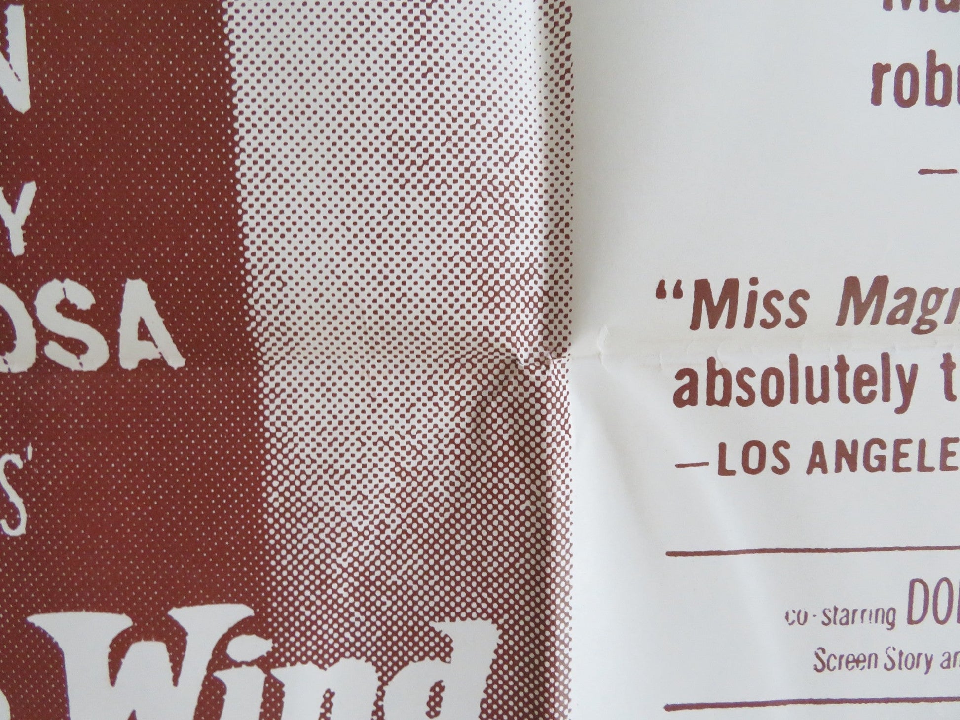 WILD IS THE WIND FOLDED US ONE SHEET POSTER ANNA MAGNANI ANTHONY QUINN 1957 Rendezvous Cinema Movie posters