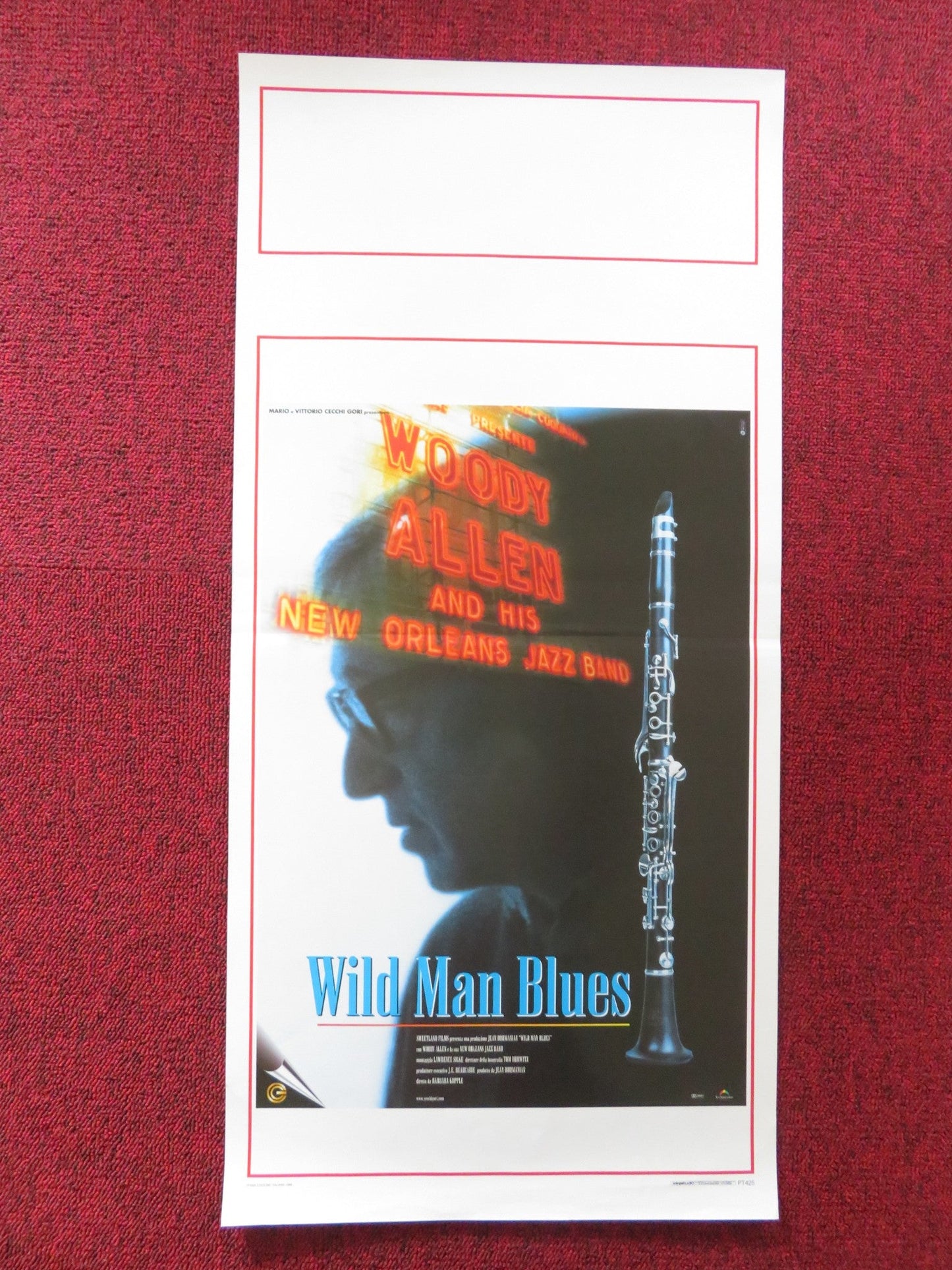 WILD MAN BLUES ITALIAN LOCANDINA POSTER WOODY ALLEN SOON - YI PREVIN 1998 Rendezvous Cinema Movie posters
