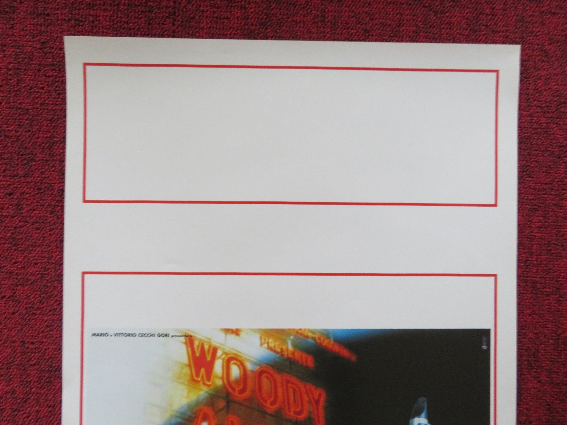 WILD MAN BLUES ITALIAN LOCANDINA POSTER WOODY ALLEN SOON - YI PREVIN 1998 Rendezvous Cinema Movie posters