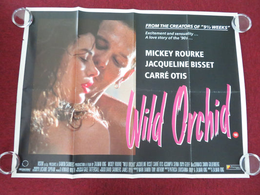 Wild Orchid UK Quad Rolled Poster Mickey Rourke Jacqueline Bisset 1989 Movie posters