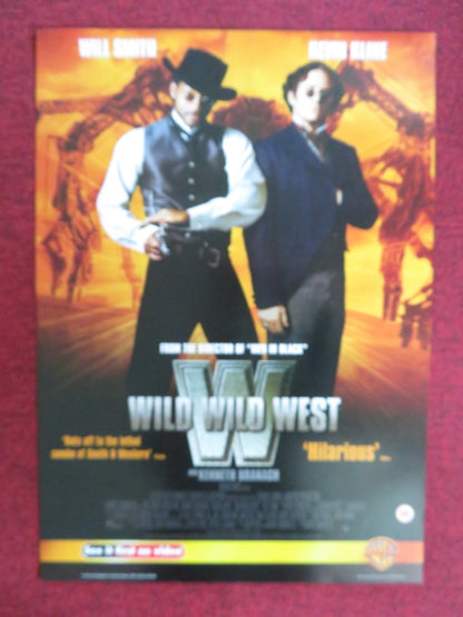 WILD WILD WEST VHS VIDEO POSTER WILL SMITH KEVIN KLINE 1999 Rendezvous Cinema Movie posters