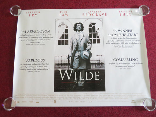 WILDE UK QUAD ROLLED POSTER STEPHEN FRY JUDE LAW 1997 Movie posters