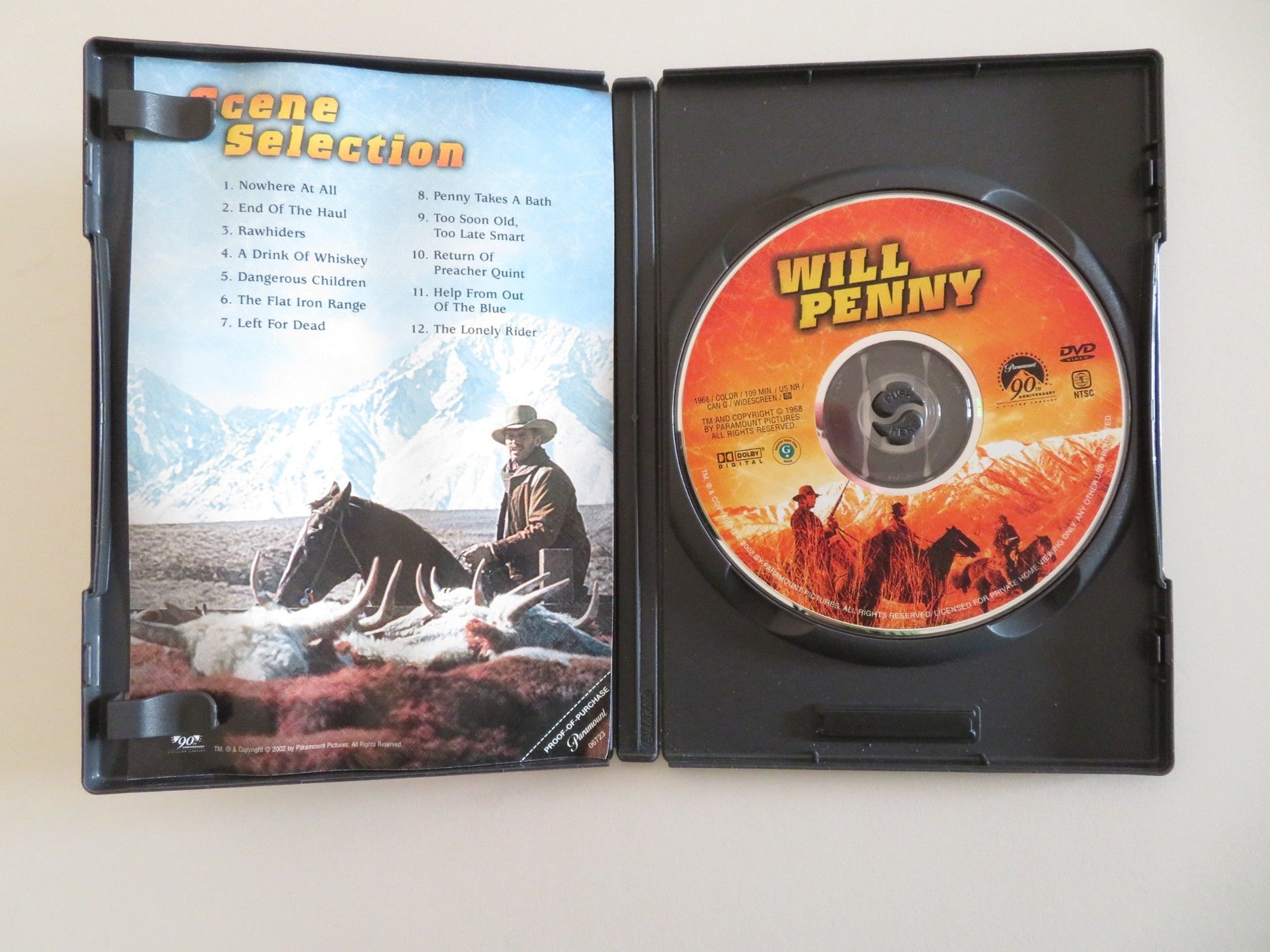WILL PENNY (DVD) CHARLTON HESTON JOAN HACKETT DONALD PLEASENCE 1967 REGION 1 - Rendezvous Cinema