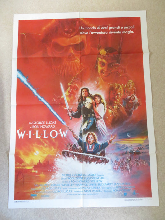 WILLOW ITALIAN 2 FOGLIO POSTER VAL KILMER WARICK DAVIS 1988 Rendezvous Cinema Movie posters
