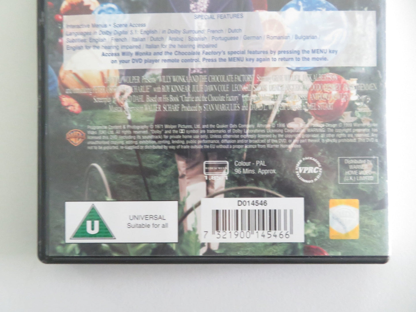 Willy Wonka & the Chocolate Factory (DVD) Gene Wilder Roy Kinnear 1971 Region 2 Movie posters