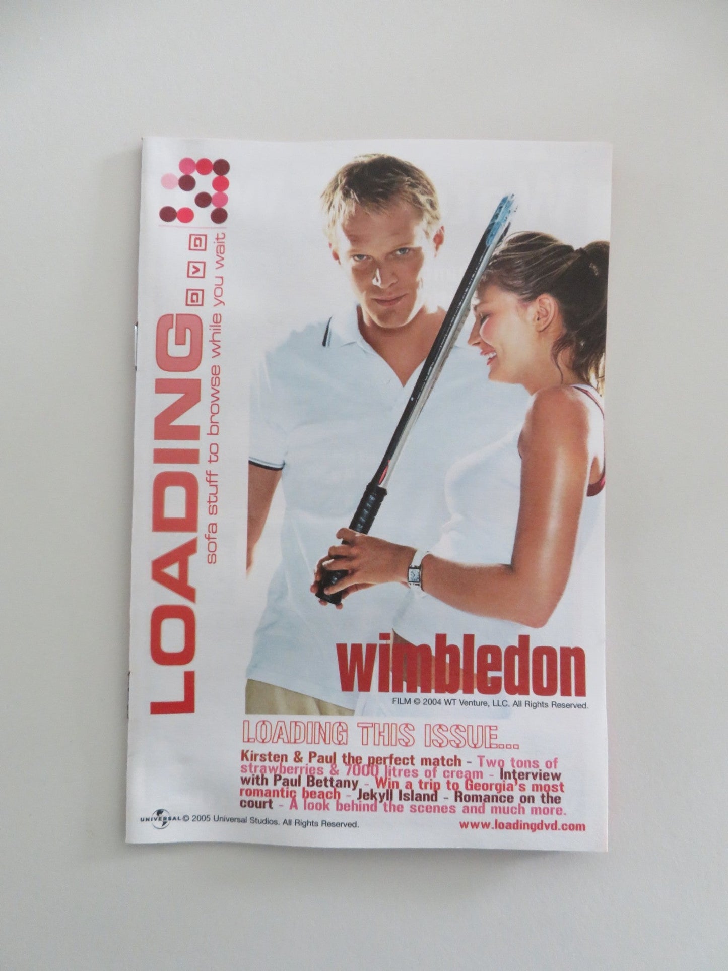 WIMBLEDON (DVD) KIRSTEN DUNST PAUL BETTANY 2004 REGION 2 Movie posters