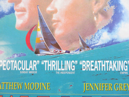 WIND VHS VIDEO POSTER ROLLED JENNIFER GREY MATTHEW MODINE 1992 Rendezvous Cinema Movie posters