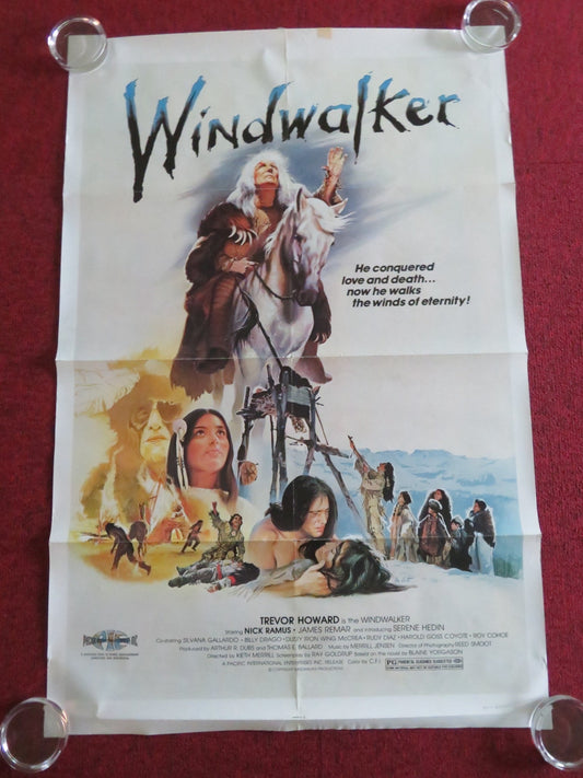 WINDWALKER - B US ONE SHEET ROLLED POSTER TREVOR HOWARD NICK RAMUS 1980 Movie posters