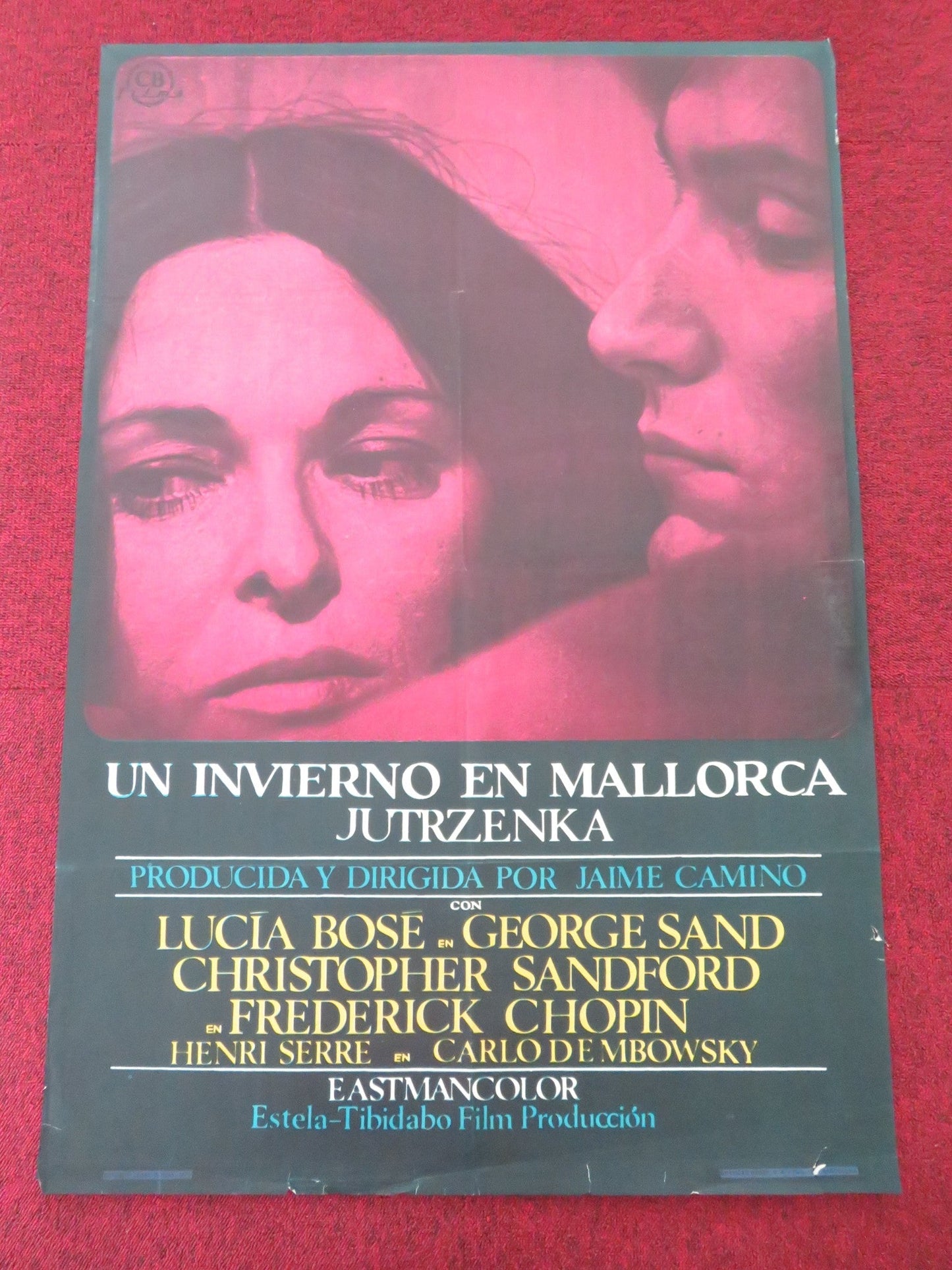 WINTER IN MALLORCA SPANISH POSTER ROLLED LUCIA BOSE CHRISTOPHER SANDFORD 1970 Movie posters