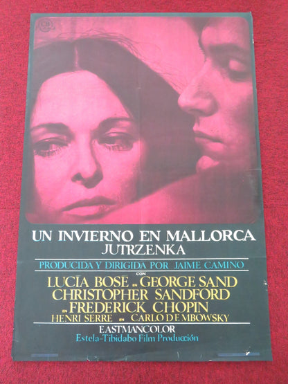 WINTER IN MALLORCA SPANISH POSTER ROLLED LUCIA BOSE CHRISTOPHER SANDFORD 1970 Movie posters