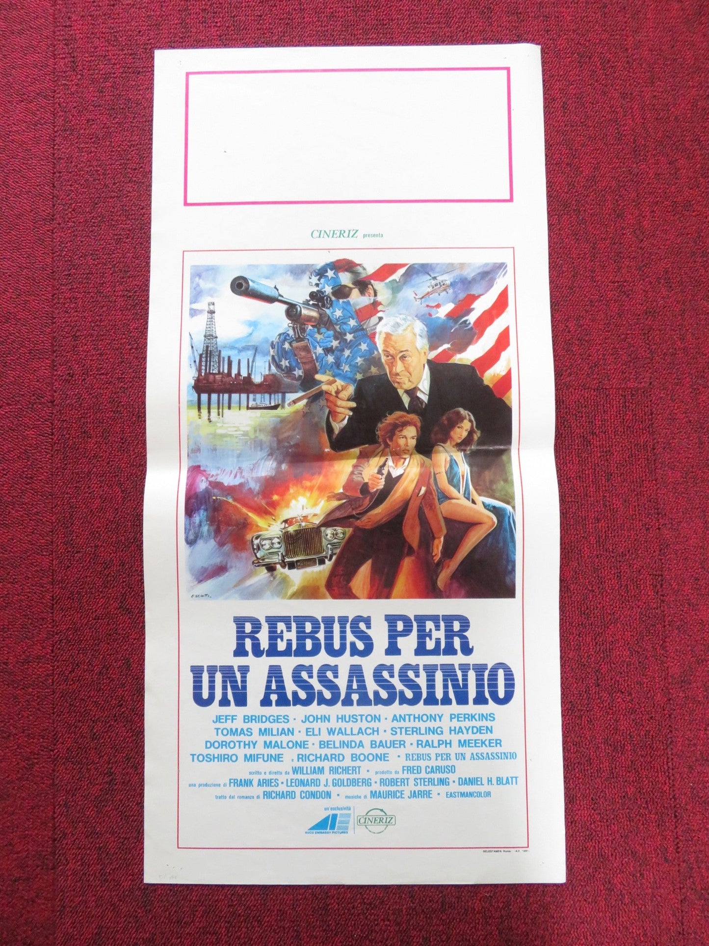 WINTER KILLS ITALIAN LOCANDINA POSTER JEFF BRIDGES JOHN HUSTON 1980 Rendezvous Cinema Movie posters