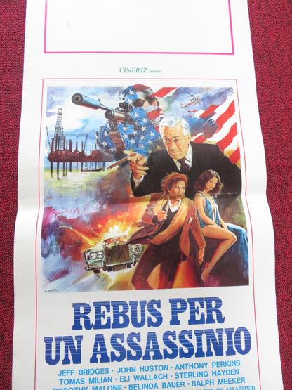 WINTER KILLS ITALIAN LOCANDINA POSTER JEFF BRIDGES JOHN HUSTON 1980 Rendezvous Cinema Movie posters