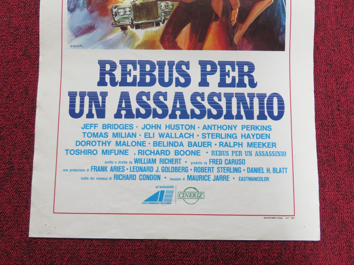 WINTER KILLS ITALIAN LOCANDINA POSTER JEFF BRIDGES JOHN HUSTON 1980 Rendezvous Cinema Movie posters
