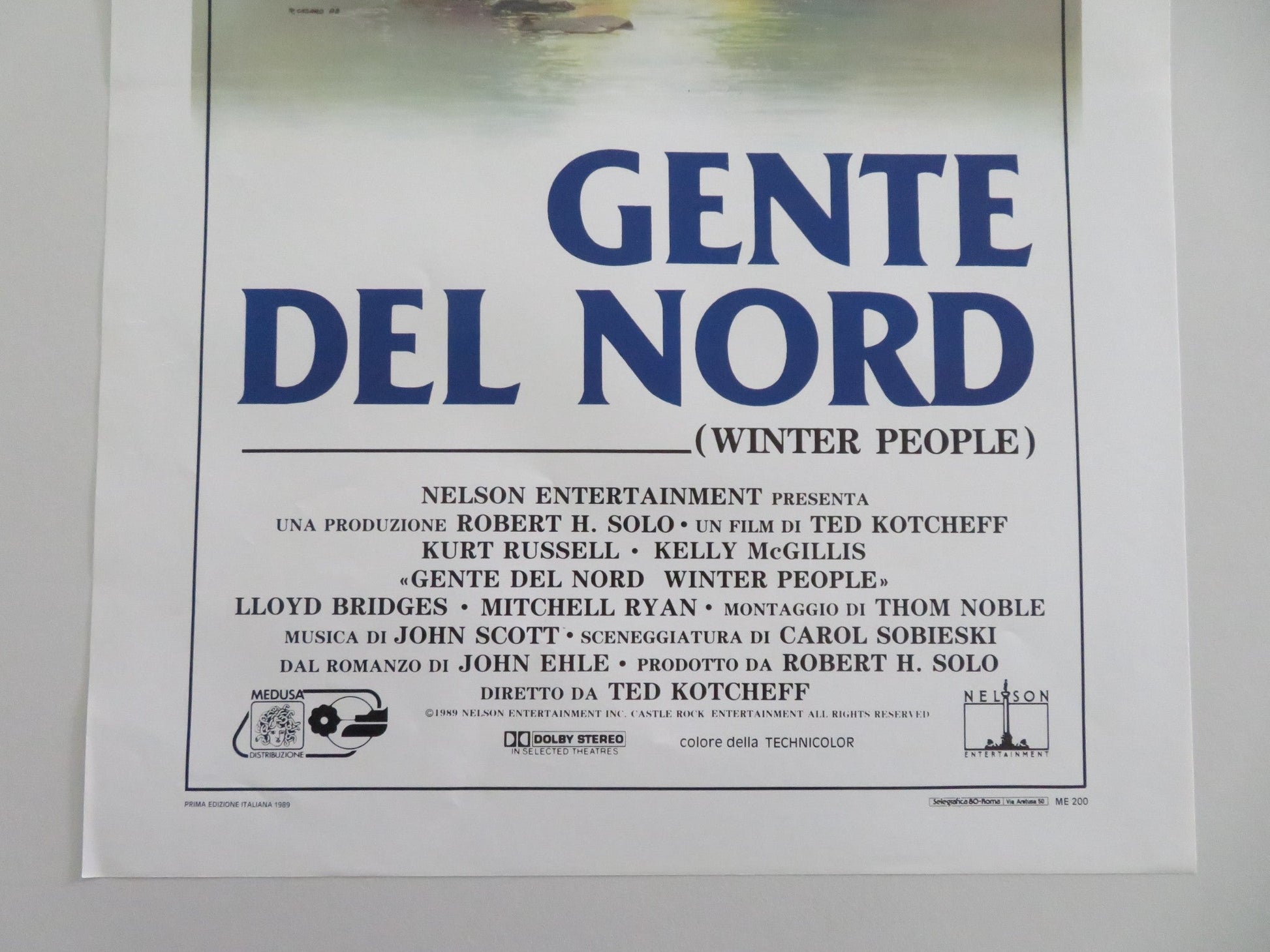 Winter People Italian Locandina Poster Kurt Russell Kelly McGillis 1989 Movie posters