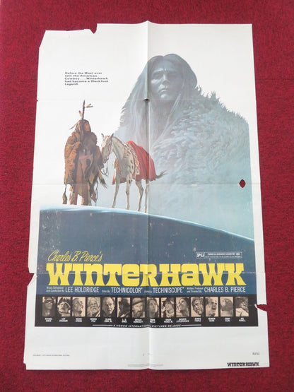 Winterhawk Folded US One Sheet Poster Leif Erickson Michael Dante W. Strode 1975 Movie posters