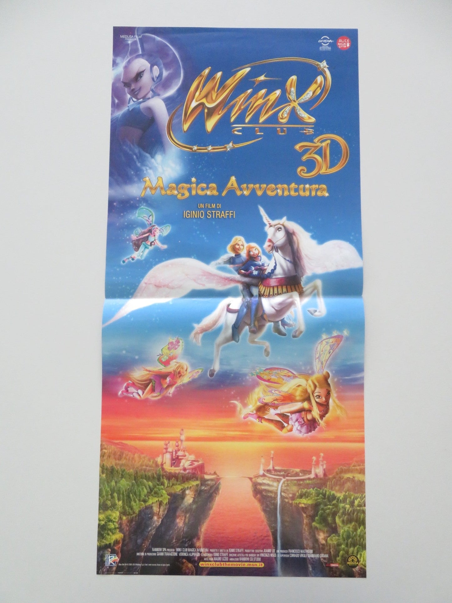Winx Club 3d Magical Adventure ITALIAN LOCANDINA POSTER Perla Liberatori 2010 Movie posters