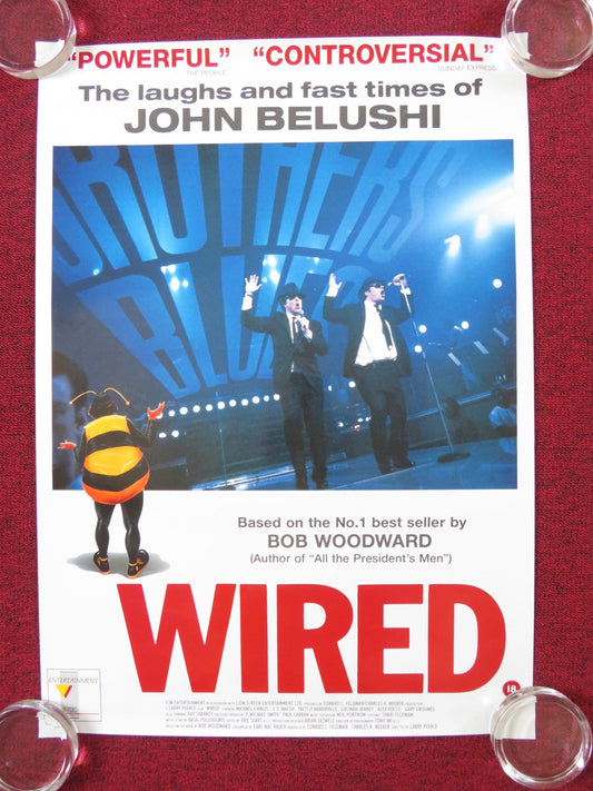 WIRED VHS VIDEO POSTER ROLLED MICHAEL CHIKLIS RAY SHARKEY 1989 Rendezvous Cinema Movie posters