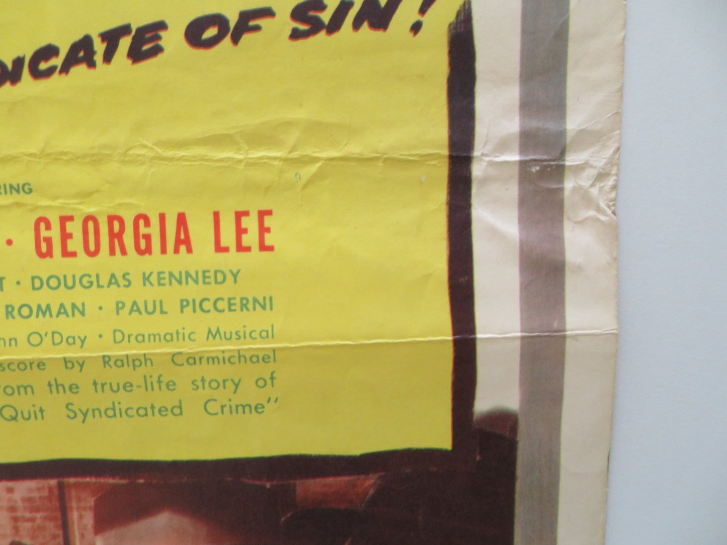 WIRETAPPER US INSERT POSTER BILL WILLIAMS GEORGIA LEE 1956 Rendezvous Cinema Movie posters