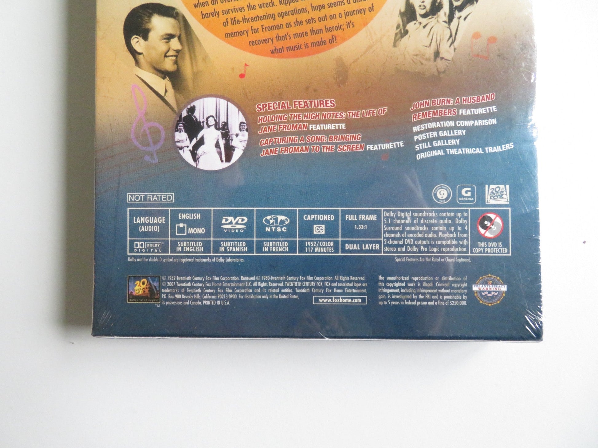 WITH A SONG IN MY HEART (DVD) SUSAN HAYWARD RORY CALHOUN 1952 REGION 1 - Rendezvous Cinema