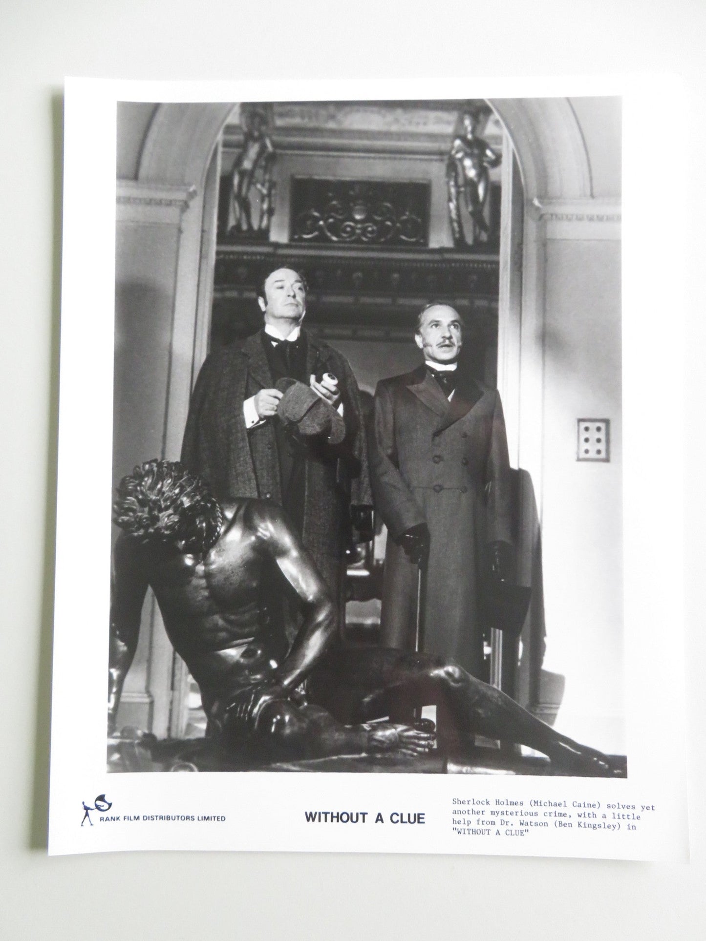 WITHOUT A CLUE MOVIE STILL PHOTO LOT OF 10 MICHAEL CAINE BEN KINGSLEY 1988 Movie posters