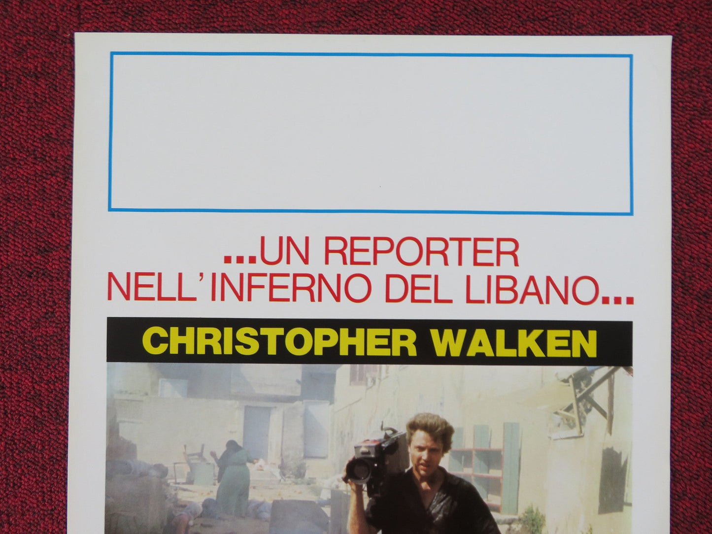 WITNESS IN THE WAR ZONE ITALIAN LOCANDINA POSTER CHRISTOPHER WALKEN 1987 Rendezvous Cinema Movie posters
