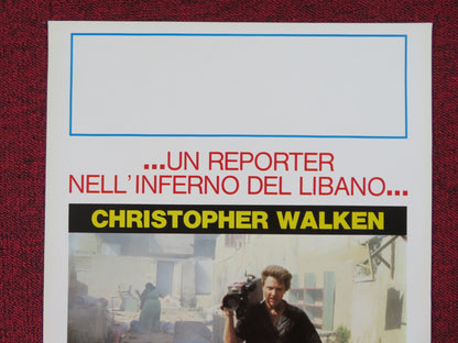 WITNESS IN THE WAR ZONE ITALIAN LOCANDINA POSTER CHRISTOPHER WALKEN 1987 Rendezvous Cinema Movie posters