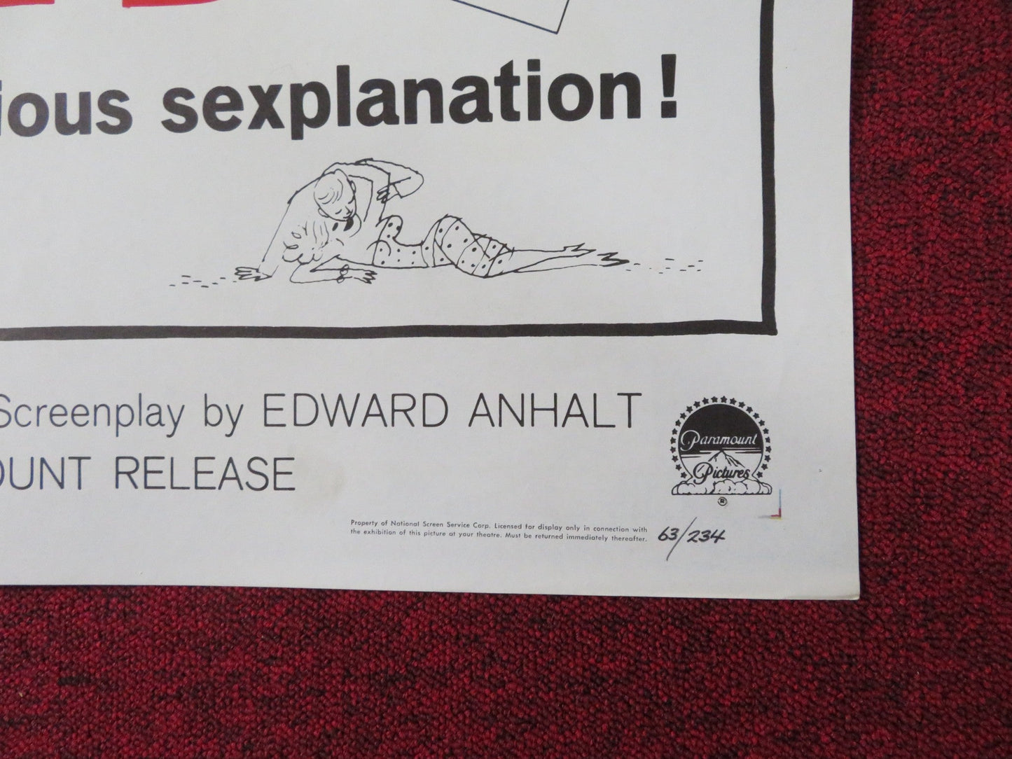 WIVES AND LOVERS FOLDED US ONE SHEET POSTER JANET LEIGH SHELLEY WINTERS 1963 Rendezvous Cinema Movie posters