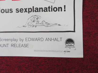 WIVES AND LOVERS FOLDED US ONE SHEET POSTER JANET LEIGH SHELLEY WINTERS 1963 Rendezvous Cinema Movie posters