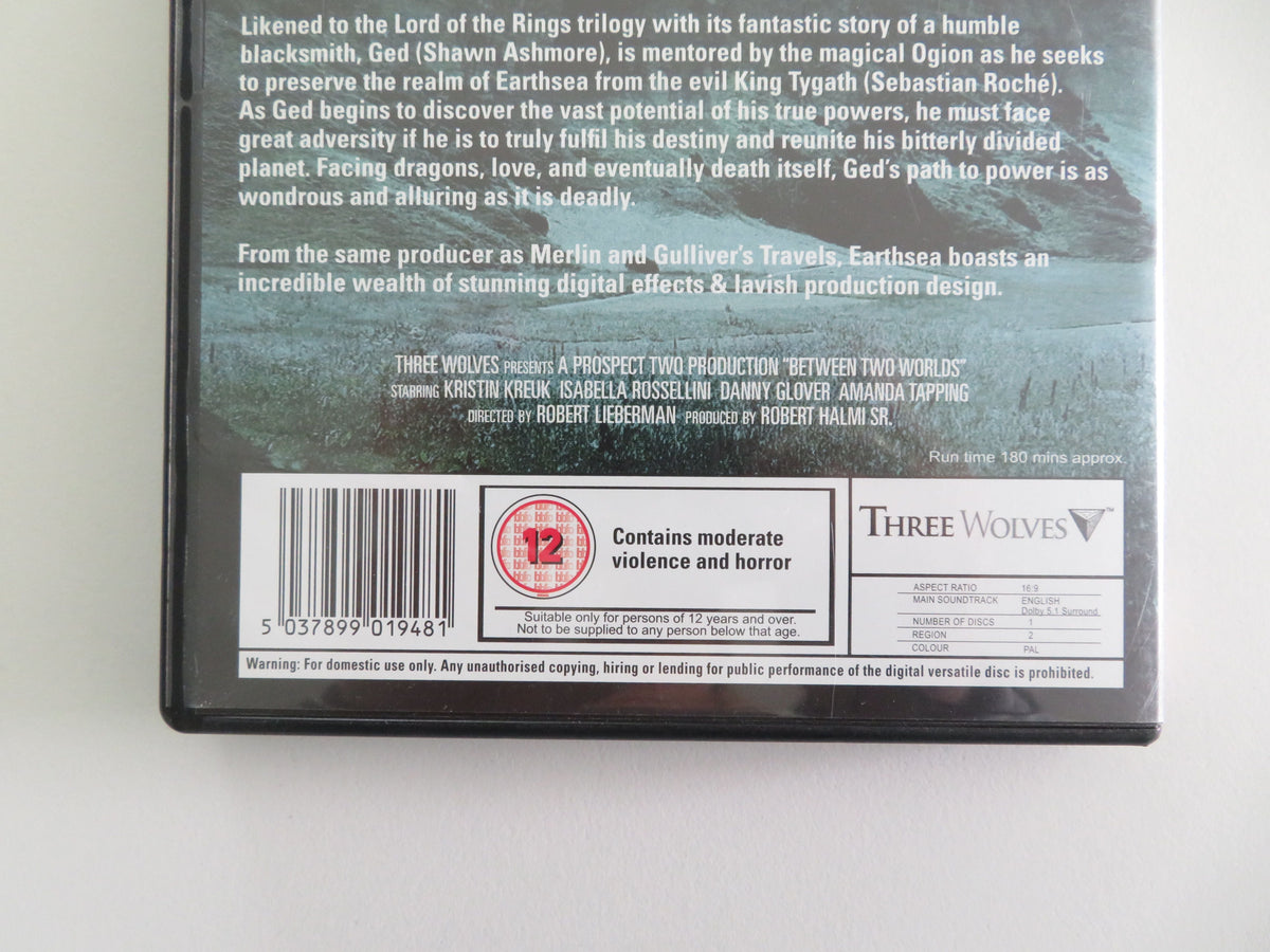 Wizard of Earthsea (DVD) Kristin Kreuk Isabella Rossellini 2004 Region 2 Movie posters