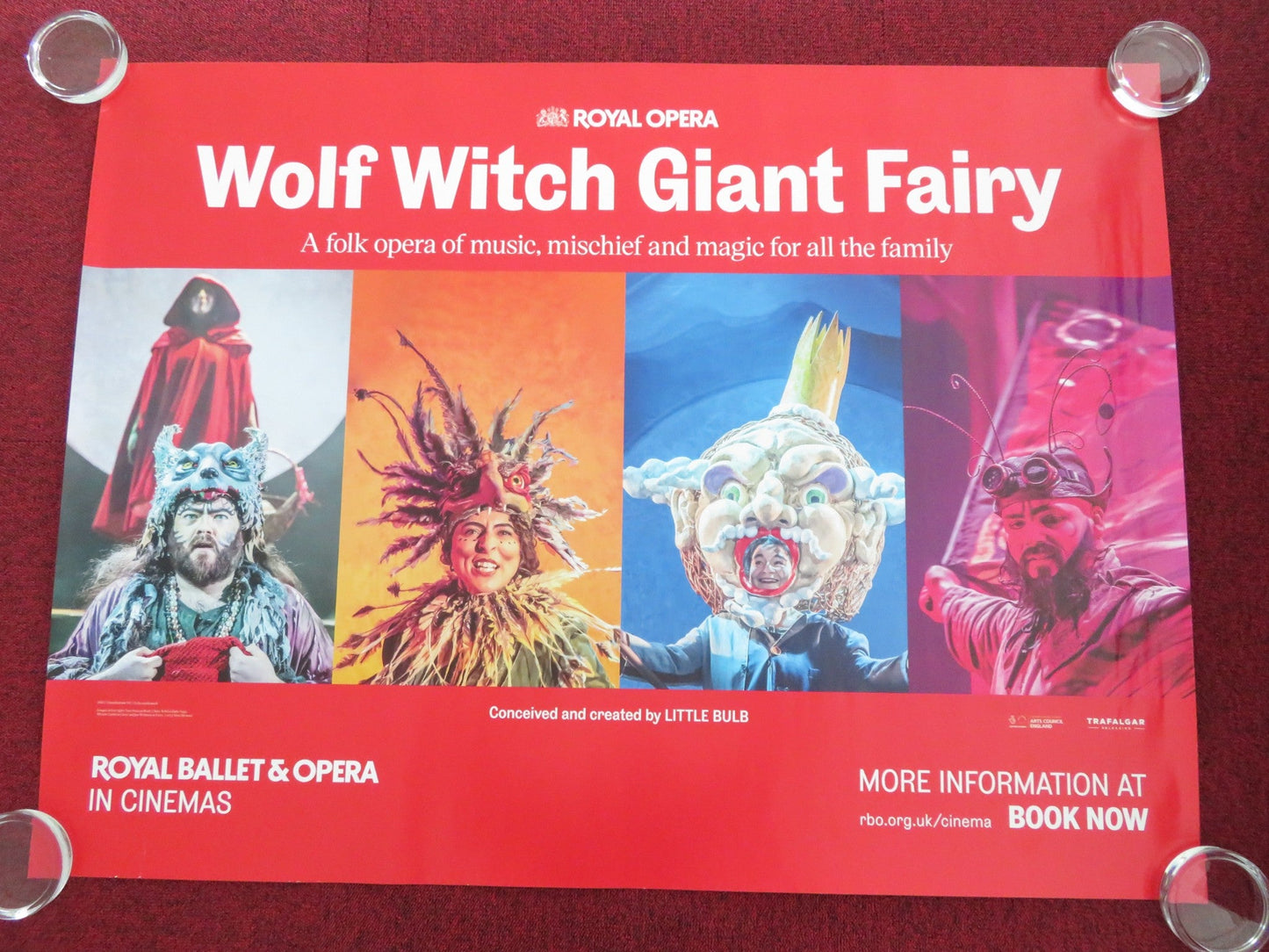 WOLF WITCH GIANT FAIRY UK QUAD ROLLED POSTER ROYAL OPERA CLARE BERESFORD 2024 Movie posters