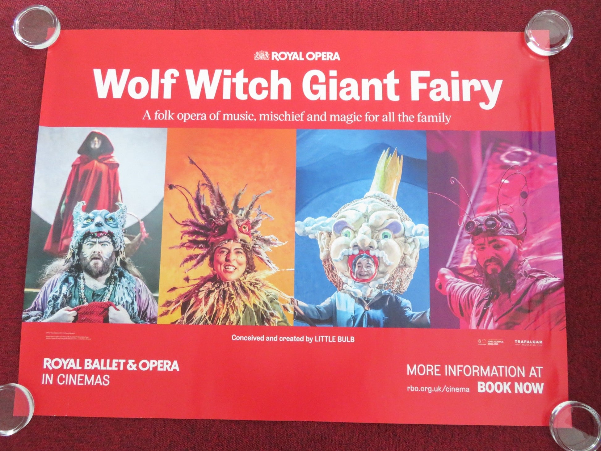 WOLF WITCH GIANT FAIRY UK QUAD ROLLED POSTER ROYAL OPERA CLARE BERESFORD 2024 Movie posters