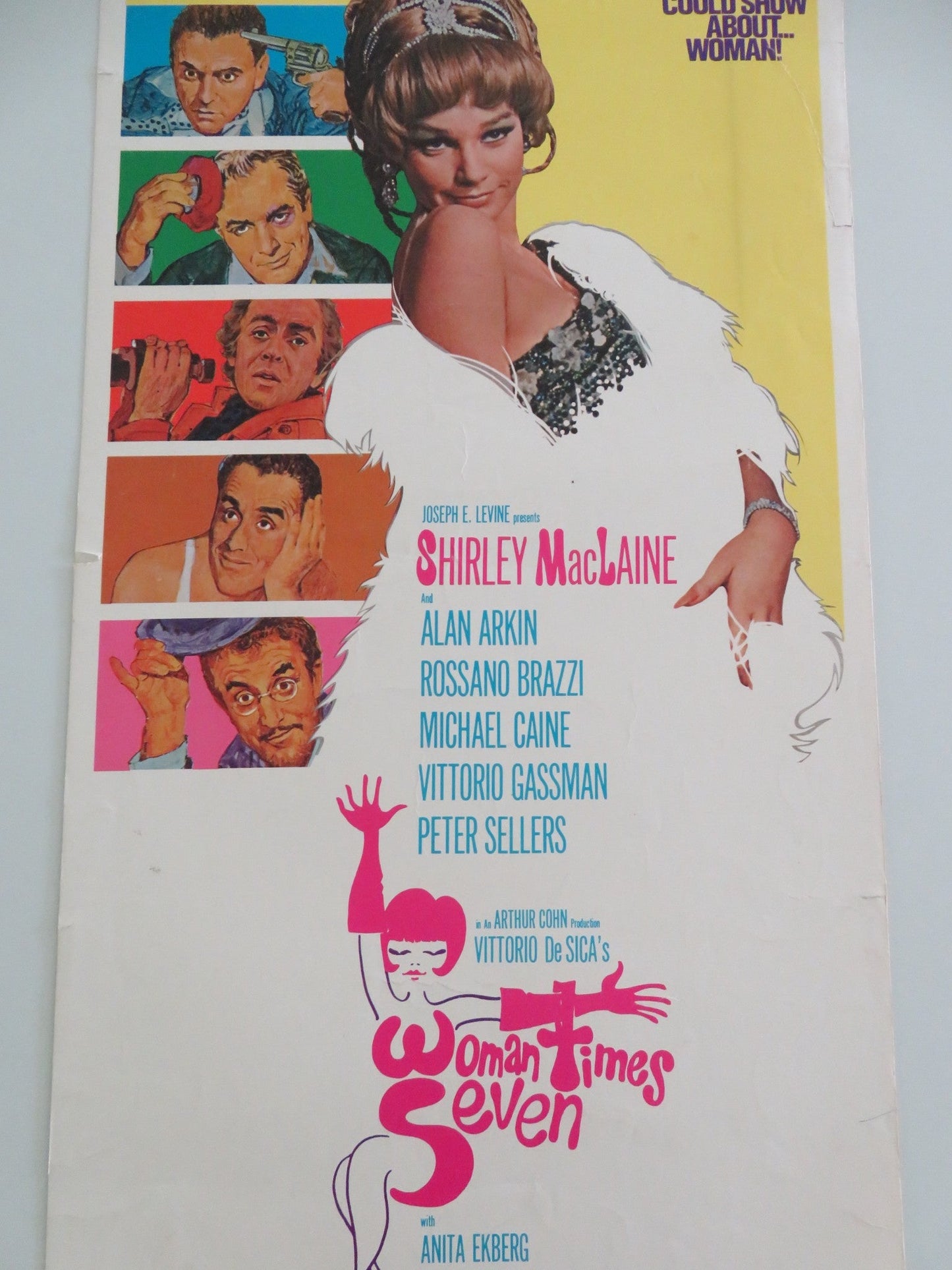 Woman Times Seven US Insert Poster Shirley Maclaine Peter Sellers 1967 Movie posters