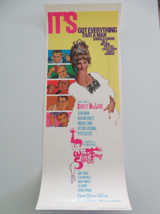 Woman Times Seven US Insert Poster Shirley Maclaine Peter Sellers 1967 Movie posters
