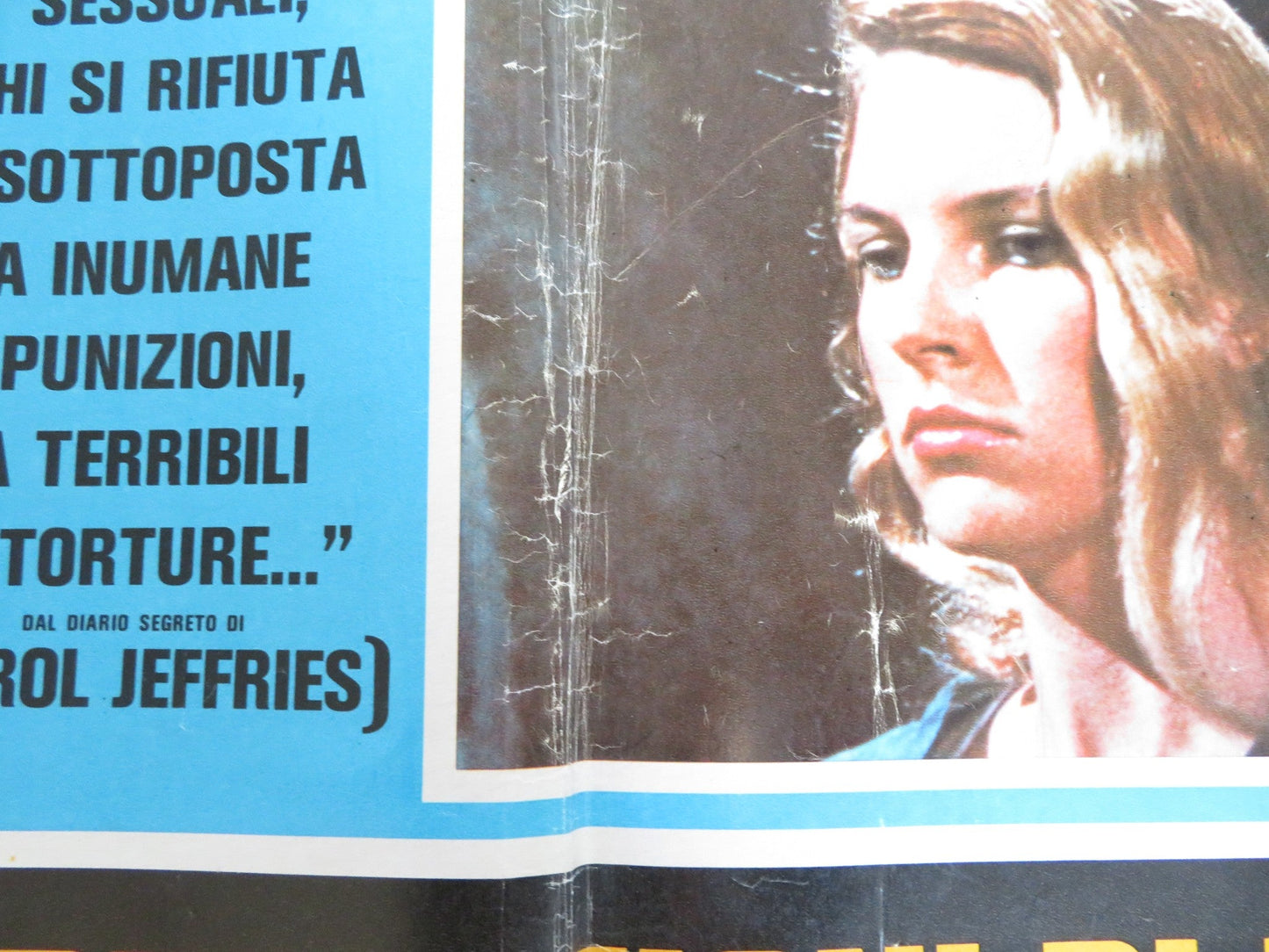 WOMEN IN CAGES - B ITALIAN FOTOBUSTA POSTER JUDY BROWN ROBERA COLLINS 1971 Rendezvous Cinema Movie posters