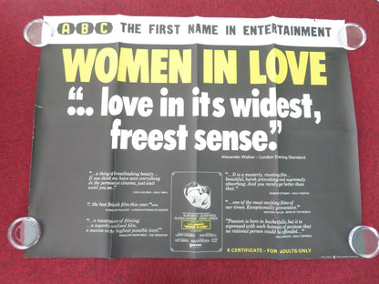 Women in Love UK Quad Rolled Poster Alan Bates Oliver Reed Glenda Jackson 1969 Movie posters