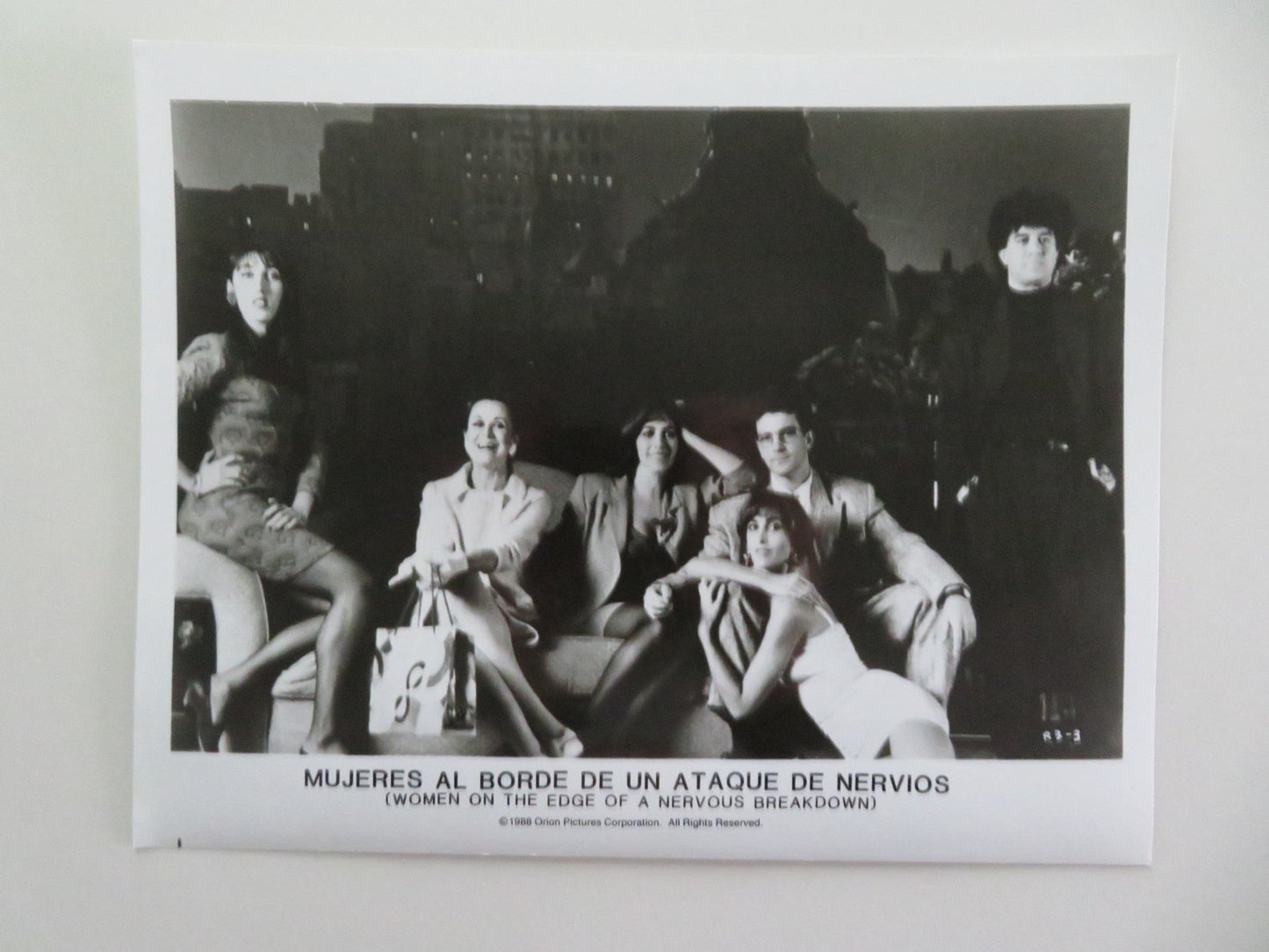 Women On The Verge Of A Nervous Breakdown - B MOVIE STILL PHOTO LOT OF 3 1988 Movie posters