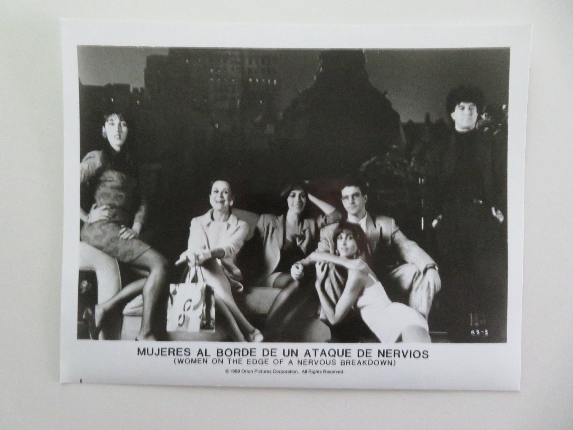 Women On The Verge Of A Nervous Breakdown - B MOVIE STILL PHOTO LOT OF 3 1988 Movie posters