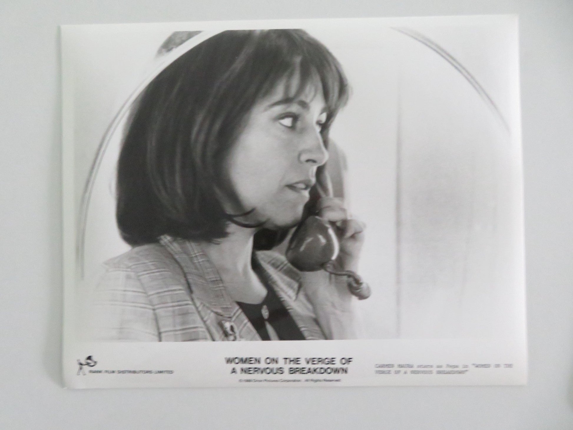 WOMEN ON THE VERGE OF A NERVOUS BREAKDOWN MOVIE STILL PHOTO LOT OF 8 1988 Movie posters