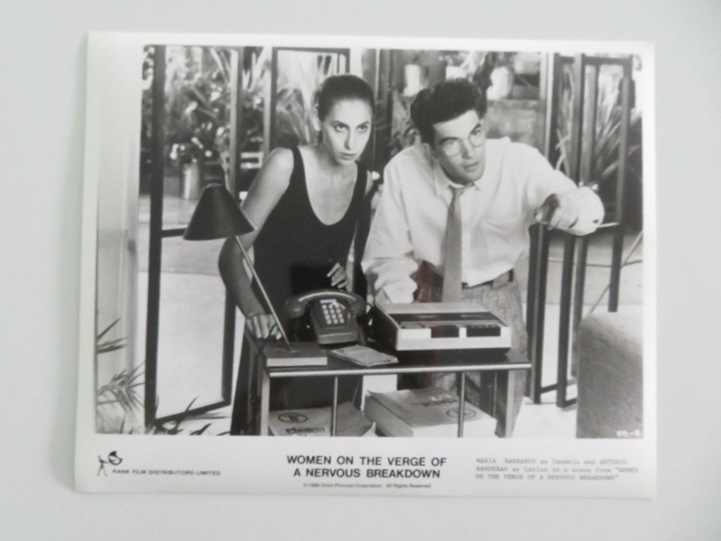 WOMEN ON THE VERGE OF A NERVOUS BREAKDOWN MOVIE STILL PHOTO LOT OF 8 1988 Movie posters